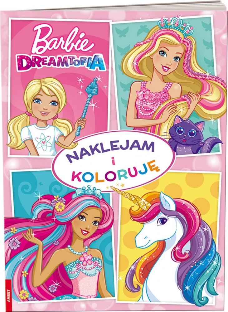 MALOWANKA A4 BARBIE DREAM NAKLEJAM I KOLORUJE AMEET